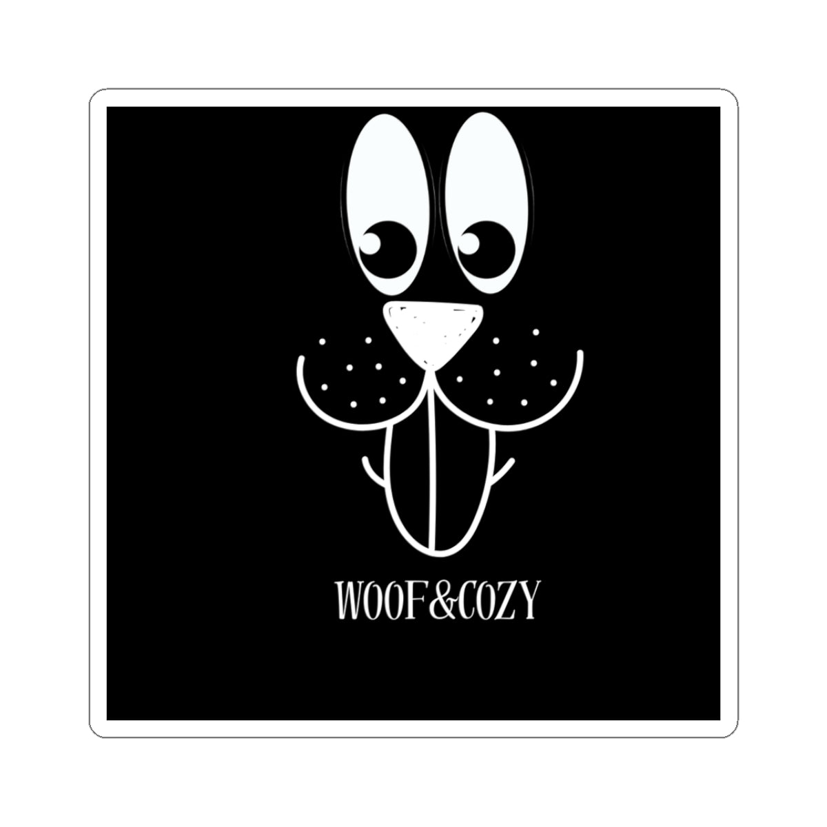 Adorable Animal Face Kiss-Cut Stickers, Cute Laptop Decor, Pet Lover Gifts, Fun Wall Art, Unique Stationery Accents