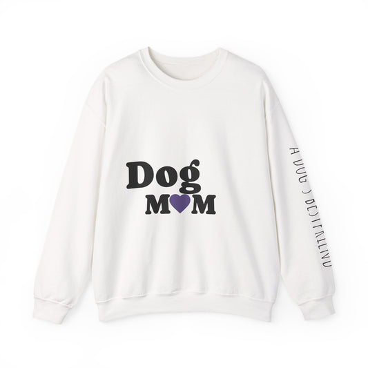 Dog Mom Crewneck Sweatshirt | Gift for Dog Lovers, Cozy Apparel for Pet Owners, Casual Style, Dog-Themed Clothing, Pet Lover Gift