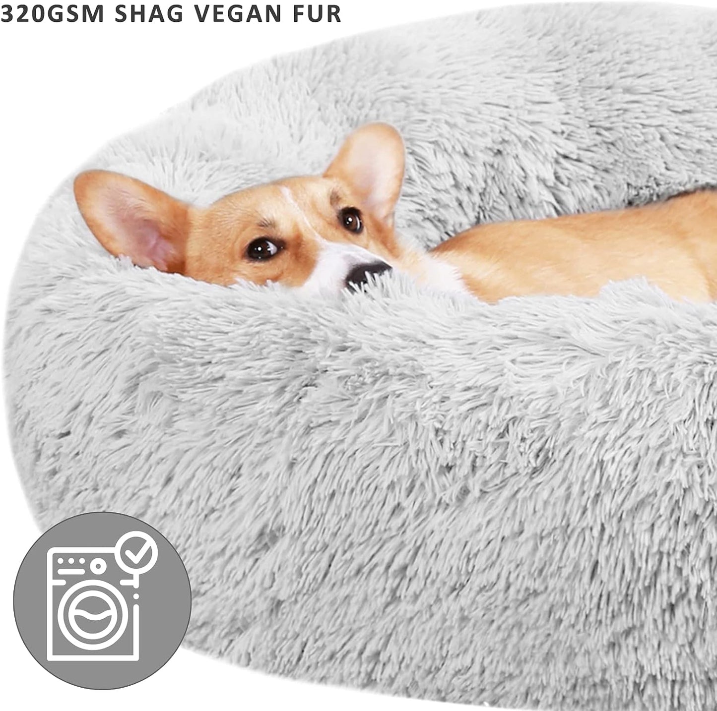 Calming Dog Beds Large Dogs, Anxiety Dog Beds Medium Dogs, Dog Cuddler Beds Small Dogs, 30''